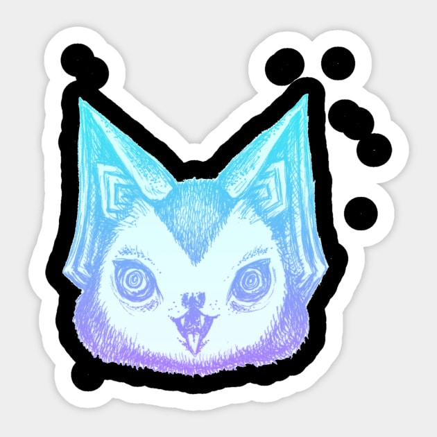 Pastel Bat Sticker by brettisagirl